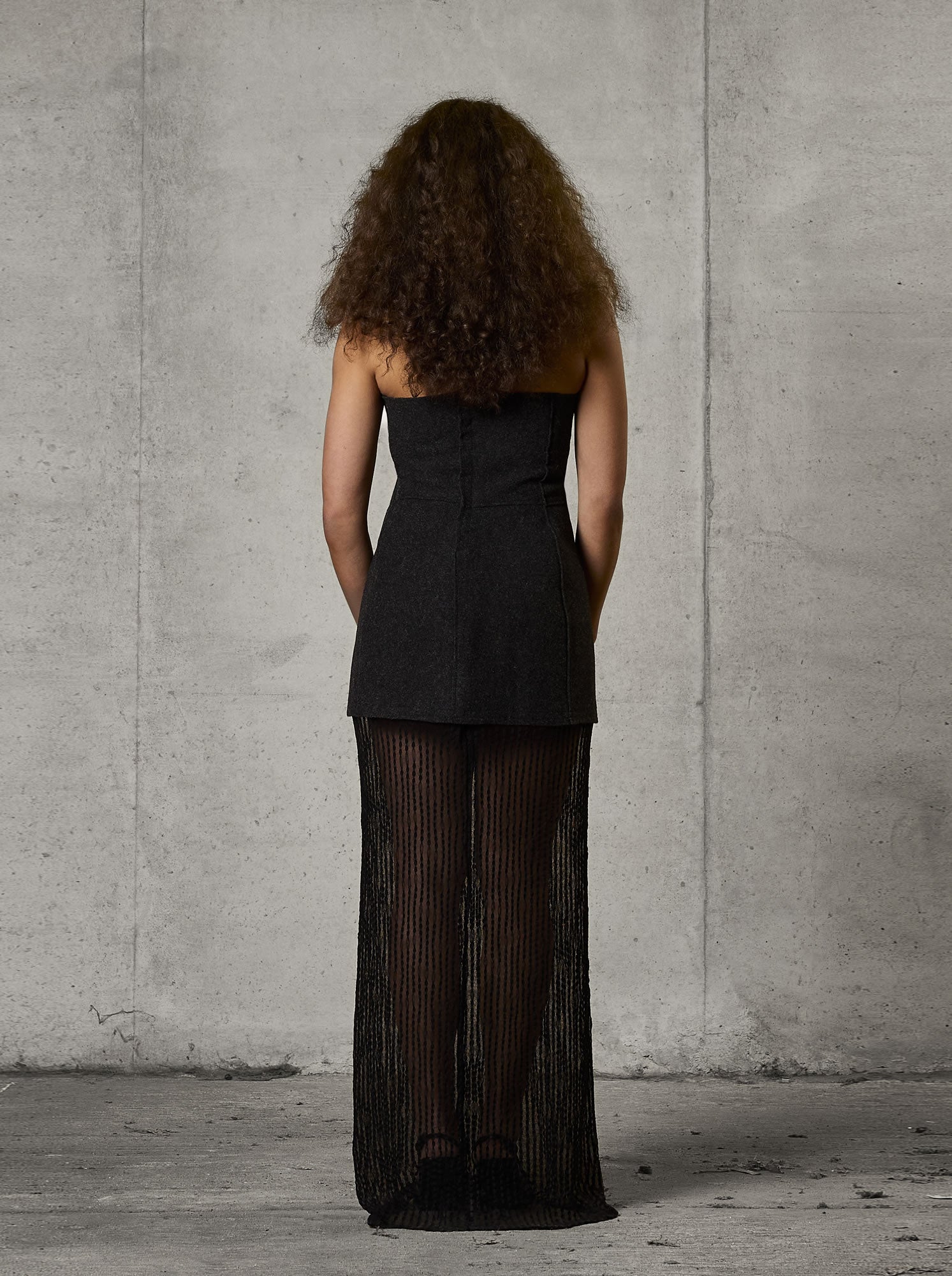 Transformable Sculpted Wool Dress