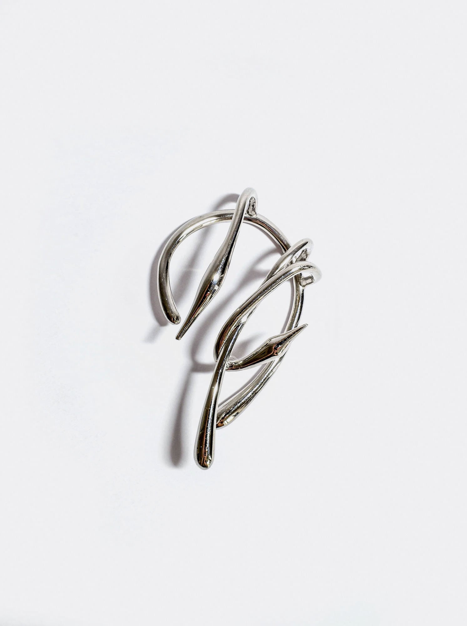 Warp Flower Ear Cuff