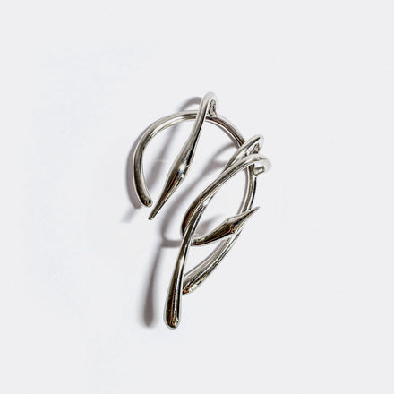 Warp Flower Ear Cuff