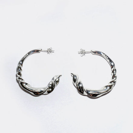 Wave Hoop Earring